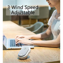 Load image into Gallery viewer, Portable Hanging Neck Fan Wearable Personal Fan Battery Operated USB Rechargeable 3 Speed Mini Handheld Air Conditioning Cooling Refrigeration Necklace Fan for Women Eyelash Camping Outdoor(White))_7100
