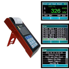 Load image into Gallery viewer, Portable hardness testers can measure materials: steel and cast steel, alloy tool steel, gray cast iron, ductile iron, cast aluminum alloy, copper-zinc alloy (brass), pure copper, forged steel (KH530)_2943
