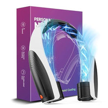 Load image into Gallery viewer, Portable Neck Fan with 6 Powerful Speeds, 8000mAh Battery Rechargeable Fan, BlackWhite_1

