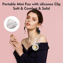 Load image into Gallery viewer, Portable Silent Mini Bladeless Electric Fan,Small fan Clip on for Shirt &amp; Waist,2026 New Mini Bladeless Fan Clip On,Adjustable 3-Speed For Outdoor &amp; Travel &amp; Office, Travel Accessories, Gift (Beige)_2293
