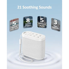 Load image into Gallery viewer, Portable Travel Sound Machine White Noise Machine for Sleeping : Super Long-Lasting &amp; Rechargeable Battery, Headphone Jack, 21 Sounds, Noise Canceling for Office Privacy, Home, Adults, Baby, Gift_284
