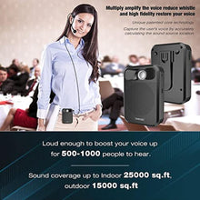 Load image into Gallery viewer, Portable Voice Amplifier, Towevine Rechargeable Microphone for Teachers, Speaker with Headset and Waistband for Classroom, Singing, Coach, Training, Presentation, Tour Guide, Black_3379
