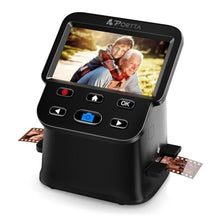 Load image into Gallery viewer, PORTTA Film Scanner with 5" LCD Screen, 22MP Slide &amp; Negative Scanner, Converts 135, 126, 110 Film &amp; Slides to Digital Photos, HDMI Output, SD Card Storage, No Computer Required_1
