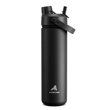 Load image into Gallery viewer, POWCAN 26 oz Insulated Water Bottle with 2-in-1 Straw and Spout Lid, Keep Cold 24H, Leak-Proof, Fits in Car Cup Holder, Stainless Steel Water Bottle for Sports, Travel, and School (Dark Knight), DarkKnight_1
