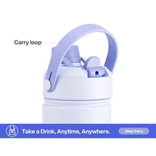 Load image into Gallery viewer, POWCAN 26 oz Insulated Water Bottle with 2-in-1 Straw and Spout Lid, Keep Cold 24H, Leak-Proof, Fits in Car Cup Holder, Stainless Steel Water Bottle for Sports, Travel, and School (Lupine)_5780
