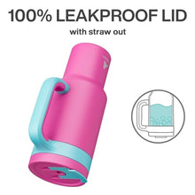 Load image into Gallery viewer, POWCAN 40 oz Tumbler with Handle, 2-in-1 Straw and Sip Lid, Leakproof, Dishwasher Safe, Insulated Stainless Steel Travel Coffee Mug, Keeps Cold for 34 Hours, Fits in Car Cup Holder (Petal)_6397
