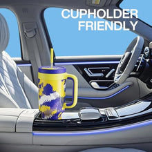 Load image into Gallery viewer, POWCAN 40 oz Tumbler with Handle, 2-in-1 Straw and Sip Lid, Leakproof, Dishwasher Safe, Insulated Stainless Steel Travel Coffee Mug, Keeps Cold for 34 Hours, Fits in Car Cup Holder (Rise to Glory), RisetoGlory_5898
