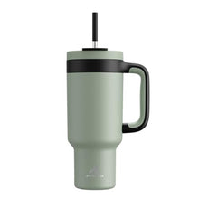 Load image into Gallery viewer, POWCAN 40 oz Tumbler with Handle, 2-in-1 Straw and Sip Lid, Leakproof, Dishwasher Safe, Insulated Stainless Steel Travel Coffee Mug, Keeps Cold for 34 Hours, Fits in Car Cup Holder (Agave)_1
