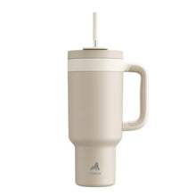 Load image into Gallery viewer, POWCAN 40 oz Tumbler with Handle, 2-in-1 Straw and Sip Lid, Leakproof, Dishwasher Safe, Insulated Stainless Steel Travel Coffee Mug, Keeps Cold for 34 Hours, Fits in Car Cup Holder (Oat)_1
