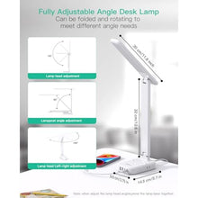 Load image into Gallery viewer, Power Strip with LED Desk Lamp, PD 30W Touch Desk Lamps, 4 Outlets 4 USB Ports(2 USB C) Small Desk Lamp 5FT Extension Cord Table Lamp for Home Office College Dorm Room Essentials Bedroom Bedside Study, White_7282
