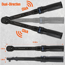 Load image into Gallery viewer, Precisebuilt 3/8" Drive 35-200 in-lb Click Tech Torque Wrench, Black_6914
