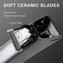 Load image into Gallery viewer, Predyee Manscape Ball Trimmer for Men, Body Hair Trimmer with Safe Ceramic Blade, IPX7 Waterproof Groin &amp; Pubic Hair Clipper with LED Light, USB-C Rechargeable Wet/Dry Manscaping Shaver, Blue_366
