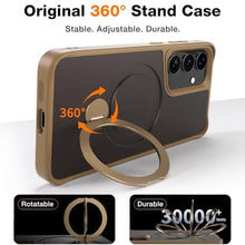Load image into Gallery viewer, Privacy Case for Samsung Galaxy S25 Plus/S24 Plus,360 Rotated Magnetic Ring Stand Phone Case with Screen Protector &amp; Camera Cover,[Compatible with Magsafe] Shockproof S 25+/S 24+ Plus Cover,Desert, DesertGold_2784
