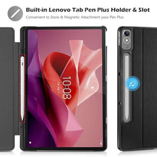 Load image into Gallery viewer, ProCase Cover for Lenovo Tab P12 12.7 inch 2023 Case TB370FU with Pen Holder, Slim Folio Case Protective Hard Shell Lightweight Stand Smart Cover for 12.7 inch Lenovo Tab P12 2023 -Black_7463
