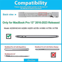 Load image into Gallery viewer, ProCase for MacBook Pro 13 Inch 2023 M2, 2022 2020 M1 A2338/ A2289/ A2251, Heavy Duty Hard Shell Case with Dual Layer Protective Cover and Kickstand for MacBook Pro 13-inch -Grey_635
