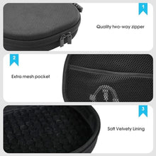 Load image into Gallery viewer, ProCase Hard Case for Apple AirPods Max &amp; AirPods Max 2, Travel Protective Carrying Case with Silicone Ear Cushion Covers, Shockproof EVA Shell with Soft Lining &amp; Accessory Pocket - Black_8469

