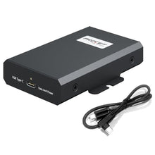 Load image into Gallery viewer, PROCET Gigabit PoE to USB C Converter up to 60W RJ45 to C Type Power with Ethernet Connectivity, Wide Working Temp -4 to 131 for Echo Hub, Home Assistant, Beosound A5, VR Quest, Tablet, iPad, Laptop, Black_1
