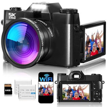 Load image into Gallery viewer, Professional Digital Camera for Photography, Compact Point and Shoot Digital Camera, Black_1
