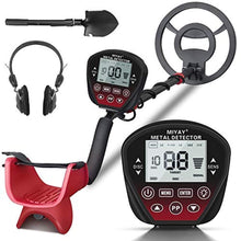 Load image into Gallery viewer, Professional Metal Detector for Adults, Gold Metal Detectors Lightweight with LCD Display, Pinpoint &amp; Disc &amp; Notch &amp; All Metal 5 Modes, Battery Included, GoldSilverWhite_1
