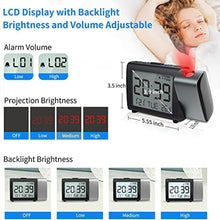 Load image into Gallery viewer, Projection Alarm Clock for Bedroom, Digital Clock with Snooze, Weekend Mode, Red_431
