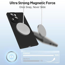 Load image into Gallery viewer, PSIOXY Black for iPhone 15 Case Rectangle Compatible with MagSafe_689
