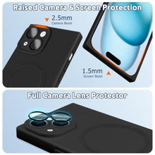 Load image into Gallery viewer, PSIOXY Black for iPhone 15 Case Rectangle Compatible with MagSafe_690
