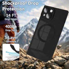 Load image into Gallery viewer, PSIOXY Black for iPhone 15 Case Rectangle Compatible with MagSafe_691
