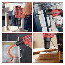 Load image into Gallery viewer, PULITUO Cordless Drill Set, 20V Electric Power Drill with Battery And Charger, 30N.m and 21+1 Torque, 2 Variable Speeds, with 59pcs Drill Driver Bits Kit, Screws Set(Red), vDrillRedSetB_926
