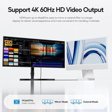 Load image into Gallery viewer, PULWTOP Upgraded 11 in 1 USB C Hub for iMac 24 inch USB Hub 2021 2023 2024 Support M.2 SSD (NOT Included), iMac Hub M1 M3 M4 Accessories, 4K HDMI, 2.5G Ethernet, 5 USB A/C Max 10Gbps, SD/TF - Silver_34
