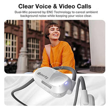 Load image into Gallery viewer, Purity Air Open Ear Headphones - True Air Conduction Wireless Bluetooth Open Ear Earbuds with Dual Mic for iPhone/Android - Secured Long Wearing Comfort, Sports Sweat Resistant (White/Grey), WhiteGrey_7918
