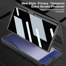 Load image into Gallery viewer, PUROOM for Samsung Galaxy Z Fold 7 Case with Privacy Screen Protector Magnetic Hinge Coverage Protective Built-in Kickstand All-Inclusive Shockproof Cover (Black with Privacy Screen), BlackwithPrivacyScreen_4218
