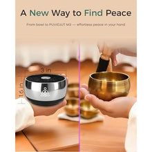 Load image into Gallery viewer, PUVIDJUT Meditation Sound Machine, Frequency Generator Instrument,PUVIDJUT Tone Device - Solfeggio Frequencies Bath for Yoga, Mindfulness,Meditation System of Chakra, 5 Tones Optional, 3 Timer Modes, OnyxBlack_1571
