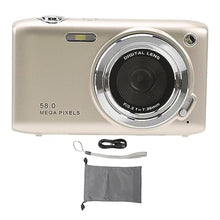 Load image into Gallery viewer, QANYEGN Digital Camera, Smart Camera with 2.88 inch Screen, Digital Camcorder for Photography, 58MP 4K HD 16x Zoom Fixed Focus Macro Timing (Gold)_1
