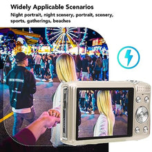 Load image into Gallery viewer, QANYEGN Digital Camera, Smart Camera with 2.88 inch Screen, Digital Camcorder for Photography, 58MP 4K HD 16x Zoom Fixed Focus Macro Timing (Gold)_391

