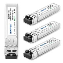 Load image into Gallery viewer, QINIYEK 4Pack 10Gbase-SR SFP+ LC Transceiver, 10G Multimode SFP Module 850nm, up to 300 Meters, for Cisco SFP-10G-SR, Ubiquiti UniFi UF-MM-10G, Meraki MA-SFP-10GB-SR, Mikrotik, TP-Link and More, x_1
