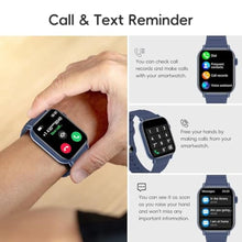 Load image into Gallery viewer, QTLLBT Smart Watch Sports Pedometer, Fitness Tracker Bluetooth Call Heart Rate Blood Oxygen Sleep Monitor,100 Sports Modes Waterproof for iOS Android Men's Women's Smart Watch (Blue)_1772
