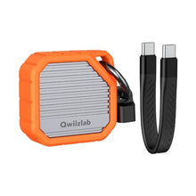 Load image into Gallery viewer, Qwiizlab M.2 2230 SSD NVMe Enclosure, 10Gbps USB 3.2 Gen 2 Type-C, Fits M Key up to 2TB, Supports PCIe UASP, Rugged Aluminum Case (Orange), SSD Not Included_1
