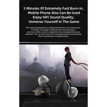 Load image into Gallery viewer, QZXYHYN KZ ZEX Earphones 1Electrostatic + 10MM Dual Magnetic Dynamic Hybrid Drivers Headphones,KZ in Ear Earbuds Ergonomic Comfortable Headset for Gaming (Black, No Mic)_1388
