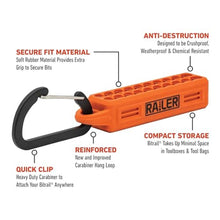 Load image into Gallery viewer, Railer Allen Wrench Hex Bit Set 2 Inch Impact Driver 20pc Hex Bit Set With A Bit Holder &amp; Carabiner. Premium S2 Steel, Ideal For Furniture Screws, OrangeBitrail_5441

