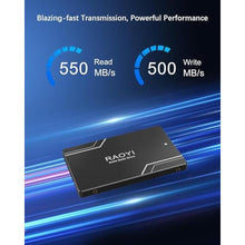 Load image into Gallery viewer, RAOYI 512GB Internal SSD SATA III 6Gb/s 2.5 Solid State Drive 3D NAND Flash Advanced SSD Hard Drive Up to 550MB/s SATA 3 SSD Upgrade Performance for PC Laptop_4784
