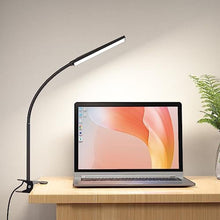 Load image into Gallery viewer, RAOYI LED Desk Lamp, 5W USB Clip on Light Eye-Caring Reading Clamp Table Lamp with 48 LEDs Flexible Neck, 3 Color Modes and 14 Brightness Levels for Office Bedroom Study (Black), BlackClipLamp_1
