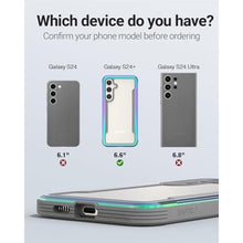Load image into Gallery viewer, RAPTIC Shield Crystal Case for Samsung Galaxy S24 Plus, [13FT Mil-Grade Drop Protection], [Not Yellowing Tech], Durable Anodized Shockproof Aluminum Frame Slim Samsung S24 Plus Case, Iridescent_7619
