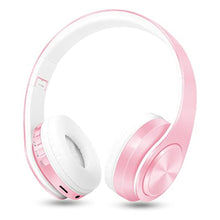 Load image into Gallery viewer, RAT TAIL V5.3 Bluetooth Headphones Over-Ear, Foldable Wireless and Wired Stereo Headset Micro SD/TF, FM for Cell Phone,PC,Soft Earmuffs &amp;Light Weight for Prolonged Wearing (Pink)_1
