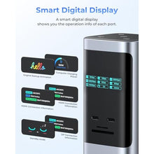 Load image into Gallery viewer, RayCue 15 in 1 Laptop Docking Station 3 Monitors, Triple 8K Display with 3 HDMI, 6 USB Ports, 5 Shortcut Button, Gigabit Ethernet, PD3.0, Smart Display for Windows/Dell/Lenovo/HP...(No Power Adapter)_59
