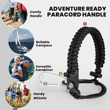 Load image into Gallery viewer, RAYMYLO Insulated Water Bottle 32 oz, Triple Wall Vacuum Stainless Steel (Cold for 24Hrs, Hot for 12Hrs), Leak Proof &amp; Non-BPA, Modern Water Flask Jug with Paracord Handle &amp; Straw Spout Lids, MagicBlack_6704

