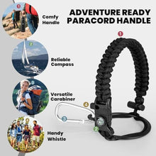 Load image into Gallery viewer, RAYMYLO Insulated Water Bottle 40 oz, Triple Wall Vacuum Stainless Steel (Cold for 36Hrs, Hot for 18Hrs), Leak Proof &amp; Non-BPA, Modern Water Flask Jug with Paracord Handle &amp; Straw Spout Lids, MagicBlack_6674
