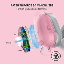 Load image into Gallery viewer, Razer BlackShark V2 X Gaming Headset: 7.1 Surround Sound - 50mm Drivers - Memory Foam Cushions - for PC, PS4, PS5, Switch - 3.5mm Audio Jack - Quartz Pink, QuartzPink_2197
