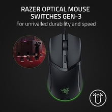 Load image into Gallery viewer, Razer Cobra Wired Gaming Mouse: 58g Lightweight Design - Gen-3 Optical Switches - Chroma RGB Lighting with Underglow - Precise 8500 DPI Optical Sensor - 100% PTFE Mouse Feet - Speedflex Cable - Black_1883
