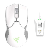 Load image into Gallery viewer, Razer Viper Ultimate Lightweight Wireless Gaming Mouse &amp; RGB Charging Dock: Hyperspeed Wireless Technology - 20K DPI Optical Sensor - 74g Lightweight - 70 Hr Battery - Mercury White, MercuryWhite_1
