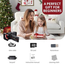 Load image into Gallery viewer, RAZPLYN 4K Video Camera Camcorder, 64MP Video Camera with 3 Flip Screen, 18X Zoom, WiFi, Webcam, 32GB SD Card, 2500mAh Battery (Black)_2030
